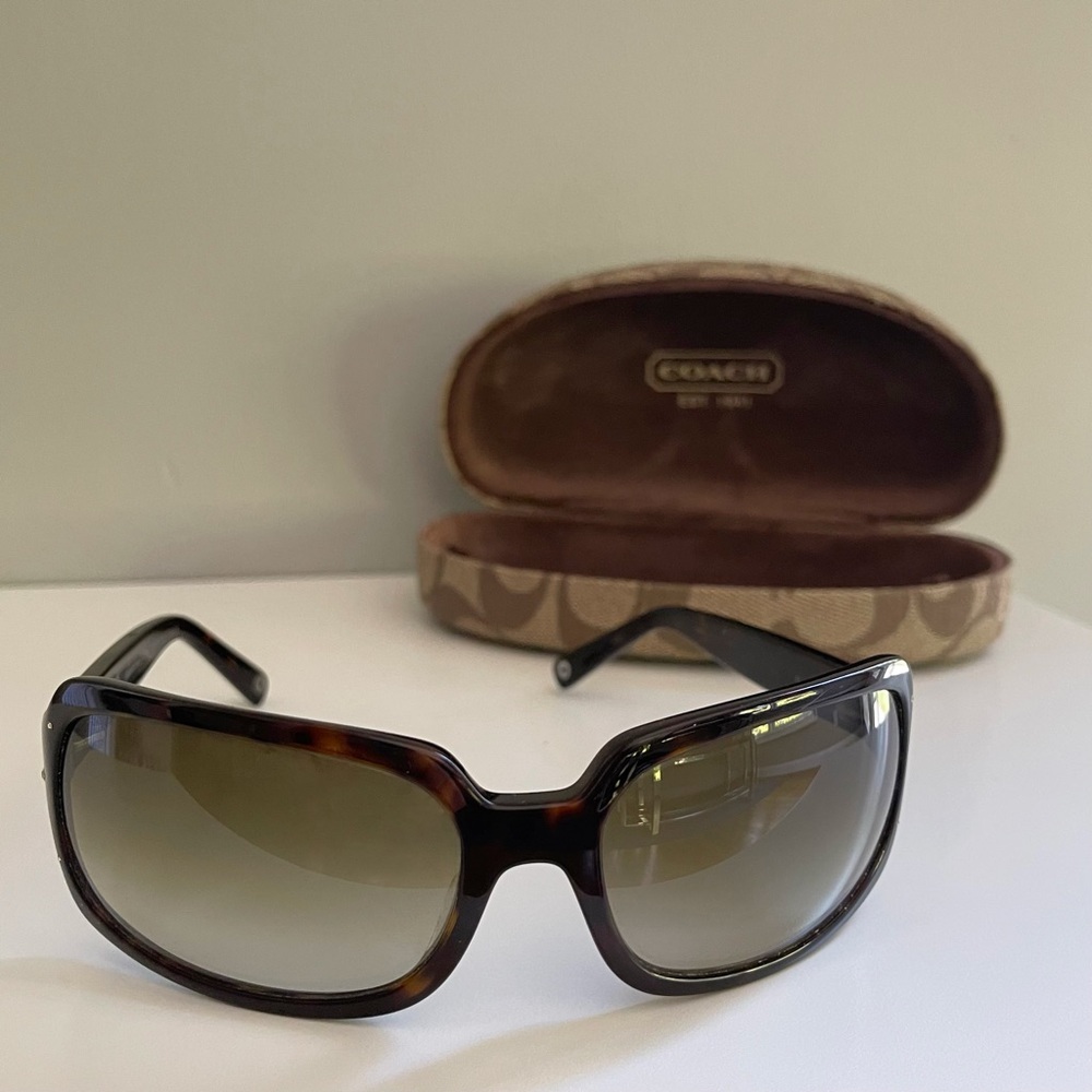 Coach Samantha S425 Tortoise Green Sunglasses - Picture 2 of 11